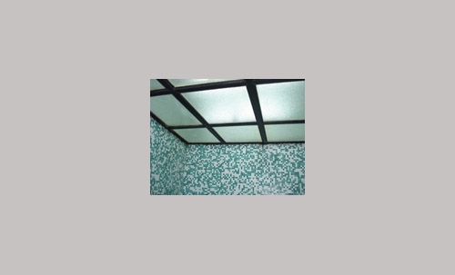 Steam room ceiling